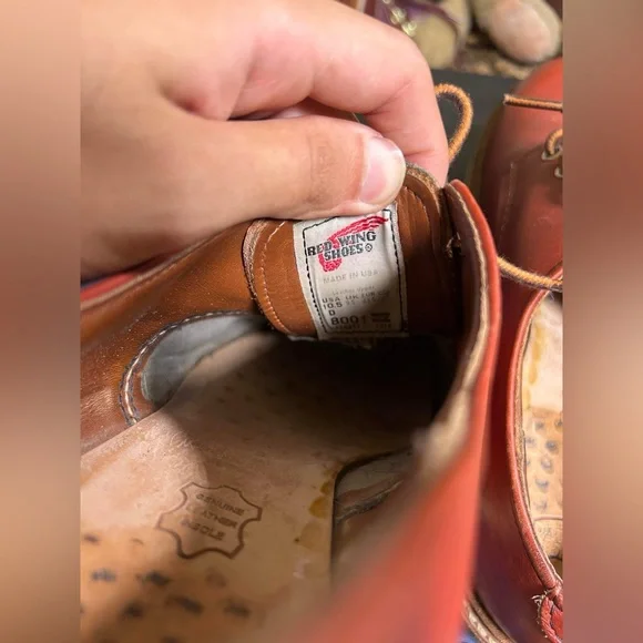 RED WING 8001 Work Oxford Round Toe Aurorasset Size 10.5 made in the USA - Picture 2 of 12